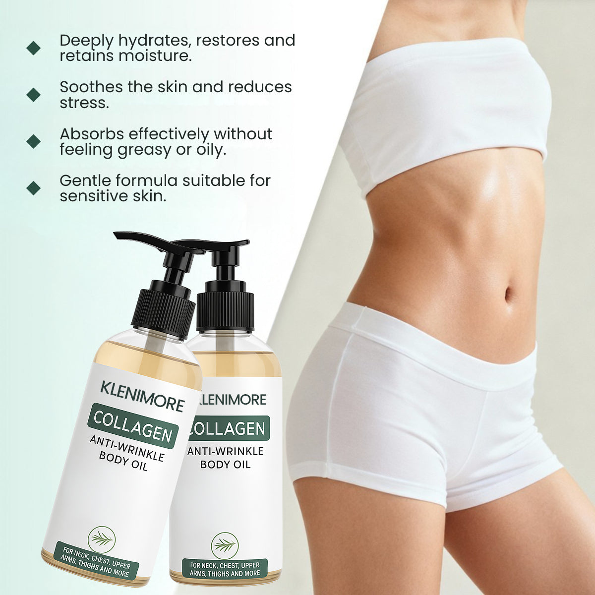 KLENIMORE Collagen Oil | Tightens and lifts sagging skin by 98% within 24 hours